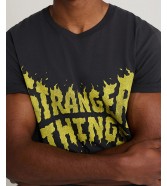 T-shirt Wrangler x STRANGER THINGS TEE 112378547 Washed Black