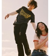 T-shirt Wrangler x STRANGER THINGS TEE 112378547 Washed Black