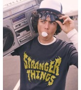 T-shirt Wrangler x STRANGER THINGS TEE 112378547 Washed Black