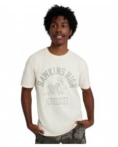 T-shirt Wrangler x STRANGER THINGS HAWKINS HIGH TEE 112378555 Marshmallow