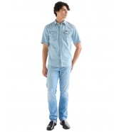 Jeansy Wrangler Greensboro 112378689 Light Wash