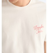 T-shirt Wrangler LOGO TEE 112378698 Worn White