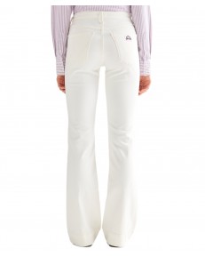 Jeansy Wrangler Flare 112378701 Worn White