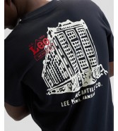T-shirt Lee WORKWEAR BUILDING TEE 112378771 Rabel Navy