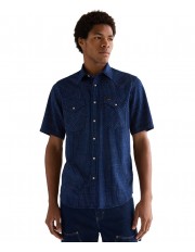 Koszula Wrangler SS WESTERN SHIRT 112378788 Indigo Blue