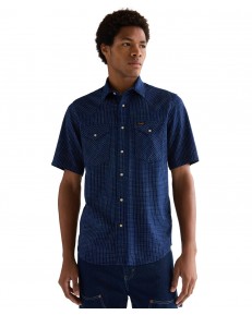 Koszula Wrangler SS WESTERN SHIRT 112378788 Indigo Blue