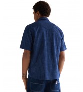 Koszula Wrangler SS WESTERN SHIRT 112378788 Indigo Blue