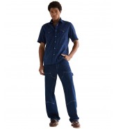 Koszula Wrangler SS WESTERN SHIRT 112378788 Indigo Blue