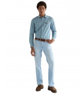 Pasek Wrangler WESTERN STITCH BELT 112378835 Dark Brown