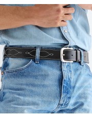 Pasek Wrangler WESTERN STITCH BELT 112378836 Black