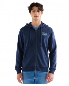 Bluza Wrangler GRAPHIC ZIP HOODIE 112378987 Navy
