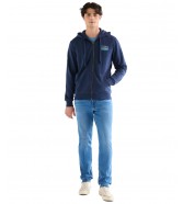 Bluza Wrangler GRAPHIC ZIP HOODIE 112378987 Navy