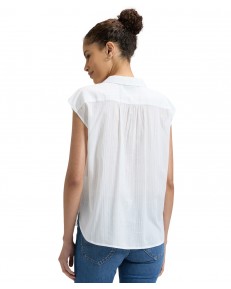 Koszula Lee CAP SLEEVE SHIRT 112379153 Bright White