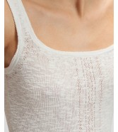 Koszulka Lee SLIM KNITTED TANK 112379275 Ecru