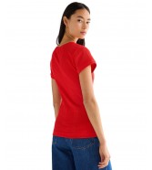 T-shirt Wrangler CAPPED RIB SHIRT 112380151 Flame Scarlet
