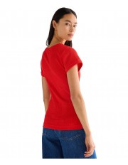 T-shirt Wrangler CAPPED RIB SHIRT 112380151 Flame Scarlet