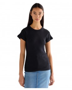 T-shirt Wrangler CAPPED RIB SHIRT 112380152 Black