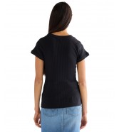 T-shirt Wrangler CAPPED RIB SHIRT 112380152 Black