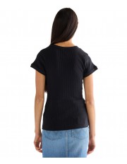 T-shirt Wrangler CAPPED RIB SHIRT 112380152 Black