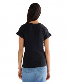 T-shirt Wrangler CAPPED RIB SHIRT 112380152 Black