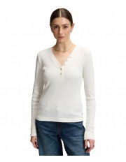 Koszulka Lee LS WAFFLE HENLEY 112385665 Ecru