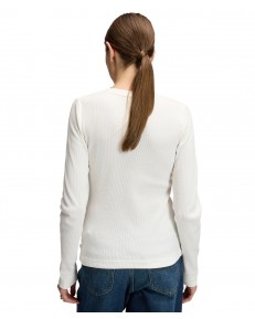 Koszulka Lee LS WAFFLE HENLEY 112385665 Ecru