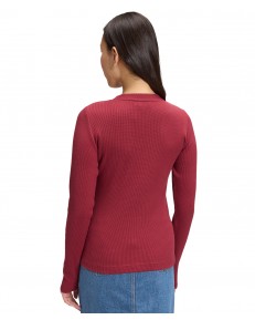 Koszulka Lee LS WAFFLE HENLEY 112385666 Tibetan Red