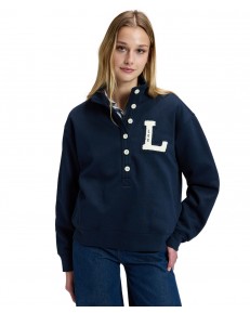 Bluza Lee POPOVER SWEATSHIRT 112385695 Rivet Navy