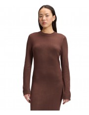 Sukienka Lee KNITTED MAXI DRESS 112385700 Shaved Chocolate