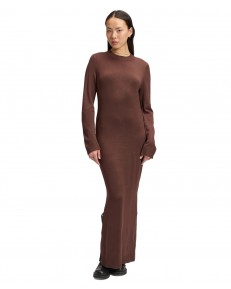 Sukienka Lee KNITTED MAXI DRESS 112385700 Shaved Chocolate