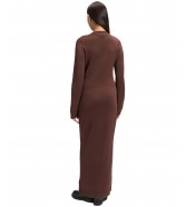 Sukienka Lee KNITTED MAXI DRESS 112385700 Shaved Chocolate