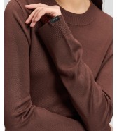 Sukienka Lee KNITTED MAXI DRESS 112385700 Shaved Chocolate