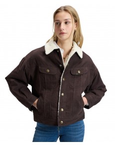 Katana Lee RELAXED SHERPA RIDER JACKET 112385717 Chocolate Torte
