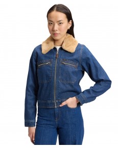 Kurtka Lee REGULAR ZIP FRONT DENIM 112385720 Laugh Riot