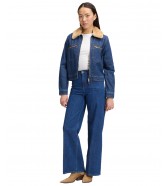 Kurtka Lee REGULAR ZIP FRONT DENIM 112385720 Laugh Riot