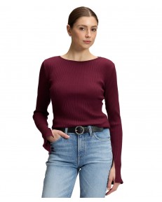 Koszulka Lee SLIT SLEEVE RIB TEE 112385742 Fig