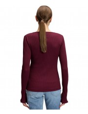 Koszulka Lee SLIT SLEEVE RIB TEE 112385742 Fig