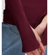 Koszulka Lee SLIT SLEEVE RIB TEE 112385742 Fig