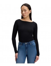 Koszulka Lee LS BOAT NECK TEE 112386181 Black