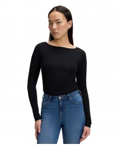 Koszulka Lee LS BOAT NECK TEE 112386181 Black
