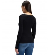 Koszulka Lee LS BOAT NECK TEE 112386181 Black