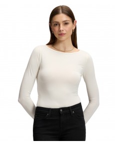 Koszulka Lee LS BOAT NECK TEE 112386184 Ecru