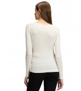 Koszulka Lee LS BOAT NECK TEE 112386184 Ecru