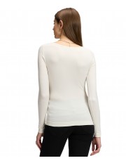 Koszulka Lee LS BOAT NECK TEE 112386184 Ecru