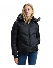 Kurtka Lee SHORT HOODED PUFFER 112386185 Black