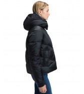 Kurtka Lee SHORT HOODED PUFFER 112386185 Black