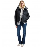 Kurtka Lee SHORT HOODED PUFFER 112386185 Black
