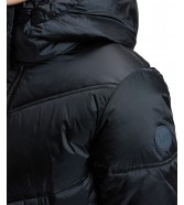 Kurtka Lee SHORT HOODED PUFFER 112386185 Black