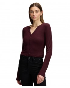 Koszulka Lee LS HENLEY 112386189 Velvet Beet