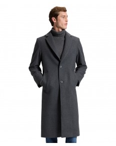 Płaszcz Lee LONG WOOL CAR COAT 112386303 Heather Grey